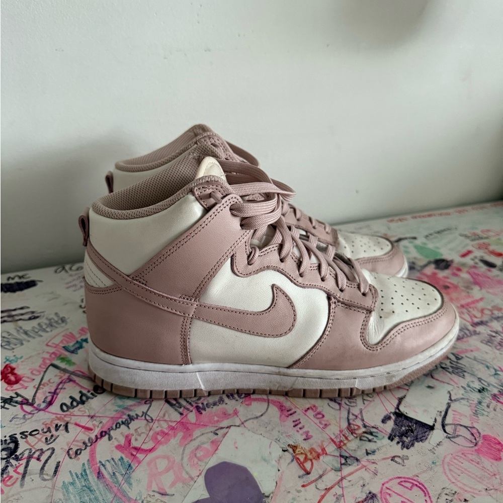 Nike Pink Oxford Dunk High